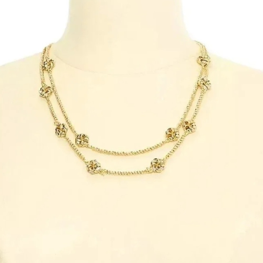 Vintage Knot Layered Necklace - Picture 2 of 2